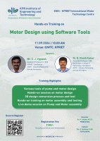 Motor Design using Software Tools 2026 Training Program Poster